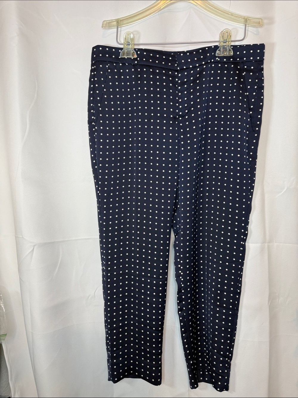 Banana Republic Navy Polka Dot Chinos